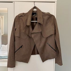 Jacee Suede Moto Jacket